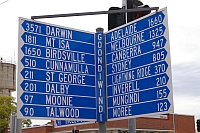 Wegweiser  in Goondiwindi